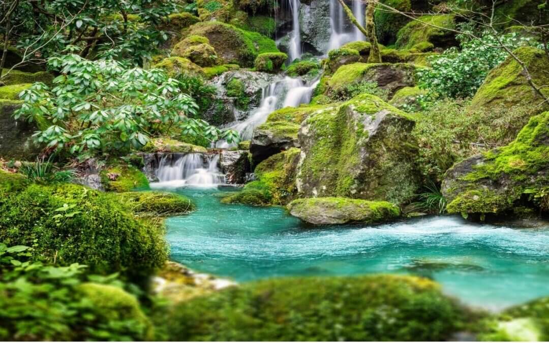 Ein Wasserfall zieht besonders viel von der Lebensenergie Qi an.